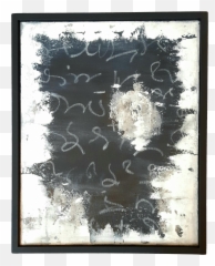 Black Thoughts Mixed Media Collage - Poster Frame Emoji,Mixed Emotion Face Art