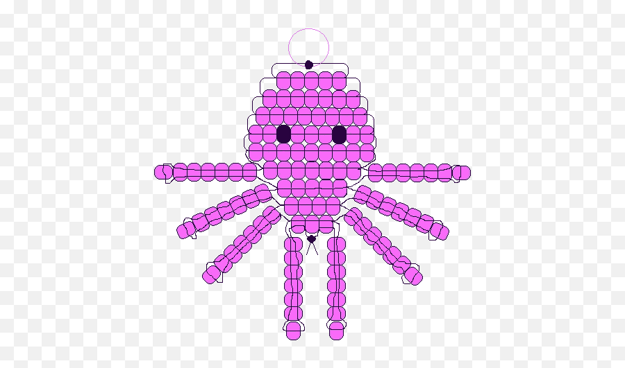Pony Bead Patterns - Octopus Pony Bead Pattern Emoji,Emoticon Ponei