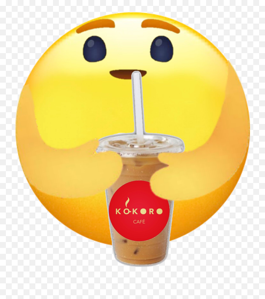 Emoji Café Kókoro Kokoro Latte Sticker - Happy,Latte Emoji