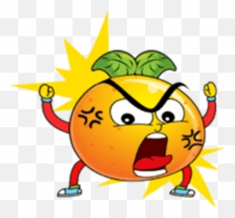Emoji Oranges Stickers - Happy,Emoticon Drolling