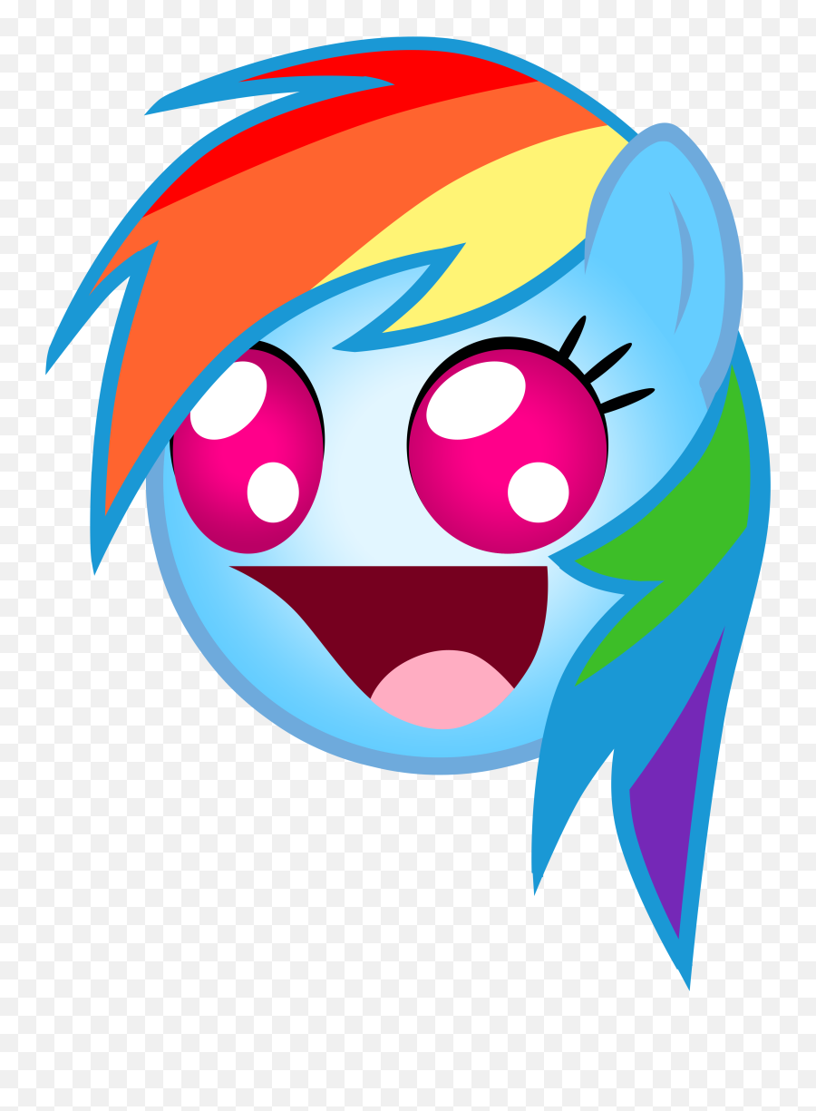 Fantastic Wallpaper Emoji Rainbow - Epic Rainbow Dash Face Happy,Rainbow Emoji