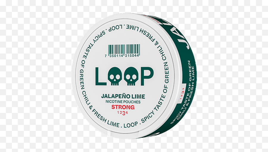 Loop Jalapeno Lime Strong Slim Portion - Loop Jalapeno Lime Strong All White Emoji,Facebook Emoticons Jalapeno