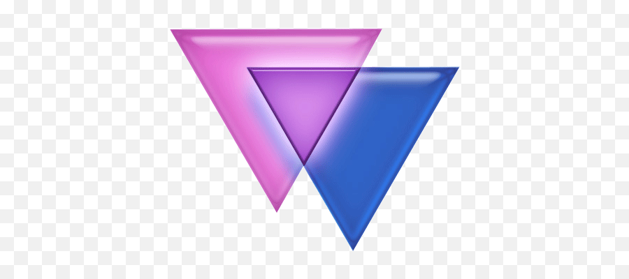 Bisexual Sign - Clipart Best Pink Blue Upside Down Triangle Mean Emoji,Bi Pride Heart Emojis