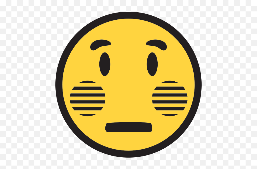 Flushed Face Id 9921 Emojicouk - Happy,Cheer Emoji