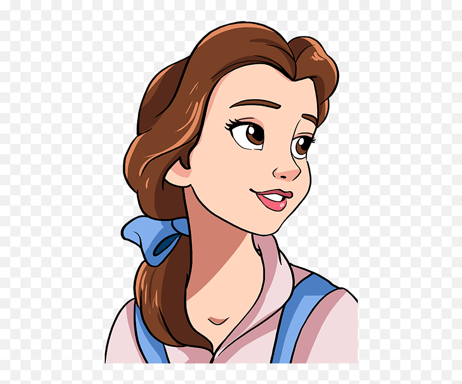 How To Draw Belle From Beauty And The Beast - Really Easy Emoji,Beauty And A Beast Emoji