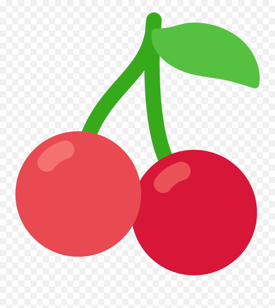 Cherries Emoji Clipart Free Download Transparent Png - Cherry Emoji Transparent Background Clipart,Peach Emoticon Facebook