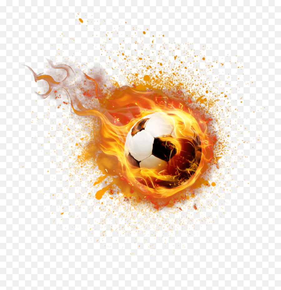 Fire Football Png Image Free Download Searchpngcom Soccer - Fire Football Ball Png Emoji,Soccer Ball Vector Emotion