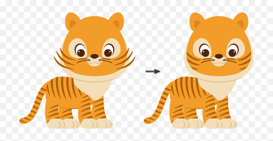 How To Create A Cute Cartoon Tiger Illustration In Adobe Emoji,Human Faces On Animals Emoticon