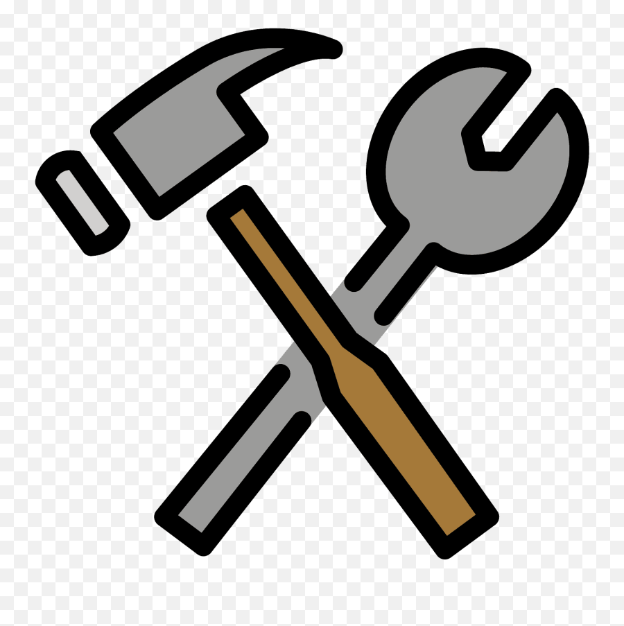 Hammer And Wrench Emoji - Download For Free U2013 Iconduck,Flipped Crescent Moon Emoji