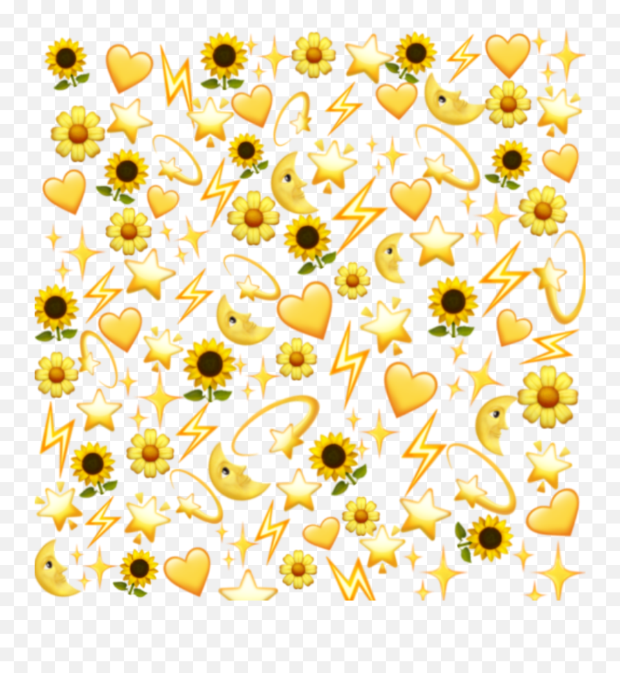 Emoji Background U2022 U2022 U2022 Date Sticker By - Yellow Hearts Aesthetic Backgrounds,31 Cool New Emojis