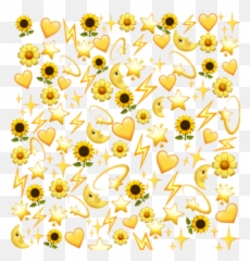 Emoji Background U2022 U2022 U2022 Date Sticker By - Yellow Hearts Aesthetic Backgrounds,31 Cool New Emojis