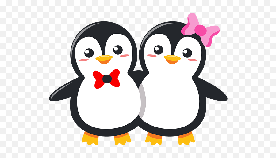 Cute Penguin Couple With Bow Tie Penguin Love Coffee Mug Emoji,Kawaii Emoticon Couples