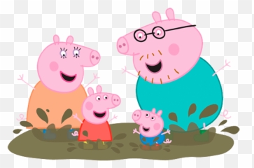 Clipart Houses Peppa Pig Clipart - Peppa Pig Family Png Emoji,Peppa Pig Emoji