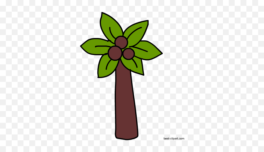 Free Tree Clip Art Images In Png Format - Vertical Emoji,Emoji Coconut Tree And Book