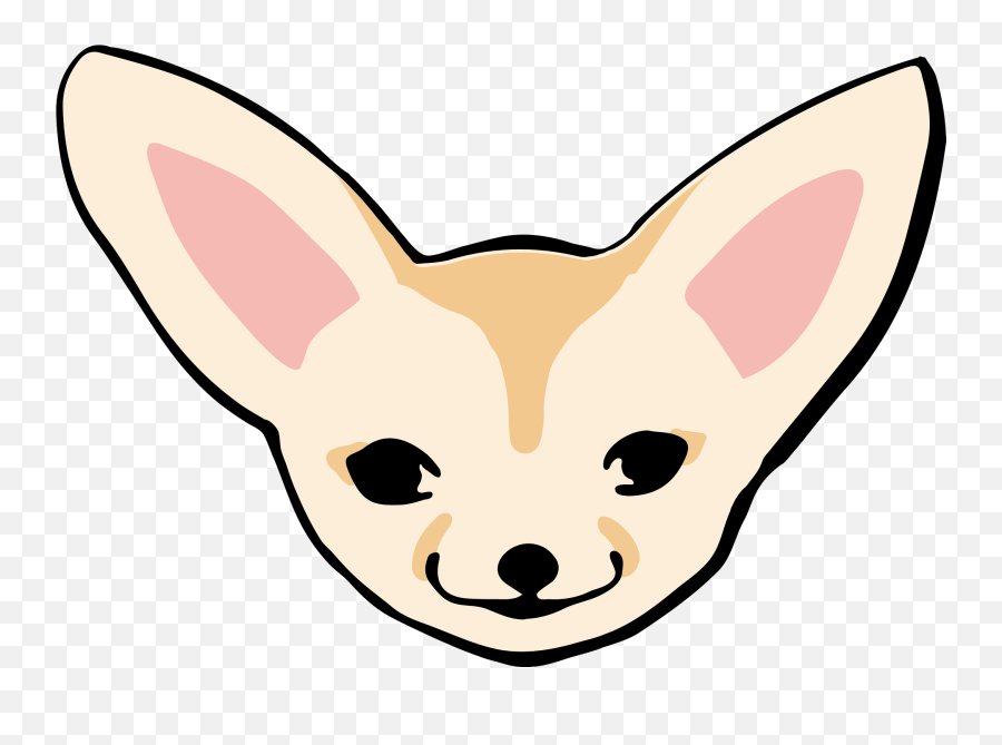 Fennec Fox Face Clipart - Cartoon Fennec Fox Face Emoji,Fox Emoji Transparent
