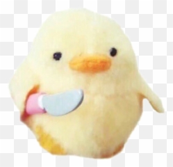Cute Chicken Knife Edgy Sticker By Cherry - Chicken With Knife Emoji,Knife Emoji Pillow