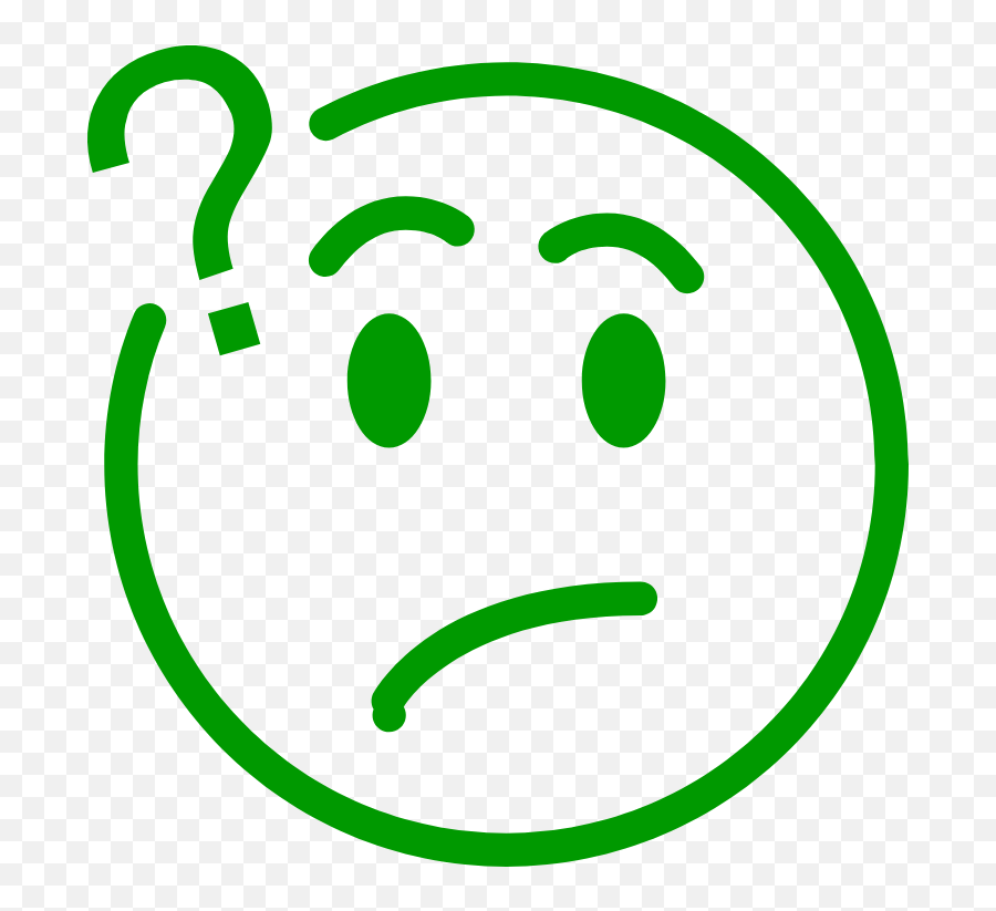 Questions And Answers - Puzzled Face Clipart Black And White Emoji,Emoticon Game Answers