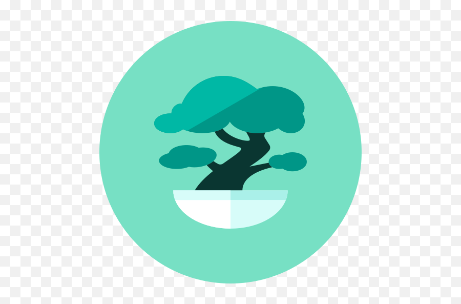 Bonsai Free Icon Of Kameleon Green Round - Bonsai Icon Emoji,Bonsai Emoji