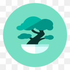 Bonsai Free Icon Of Kameleon Green Round - Bonsai Icon Emoji,Bonsai Emoji