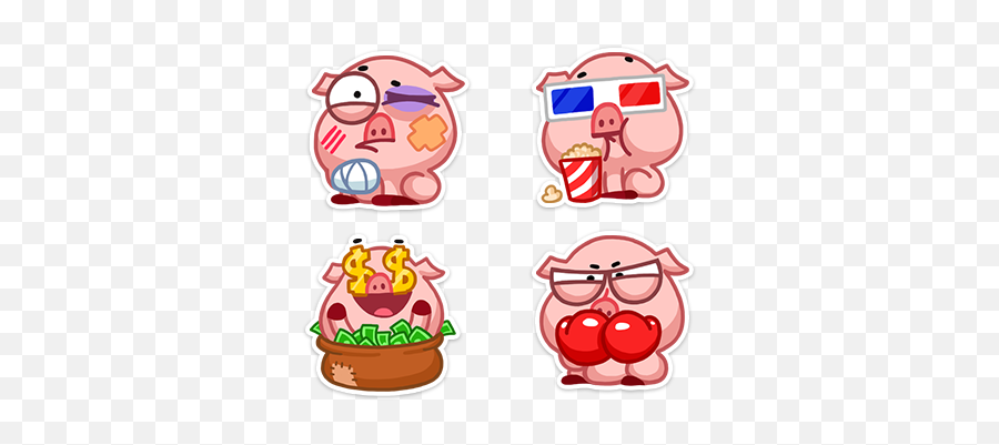 Download Set Of Stickers Winky Vk Free - Fictional Character Emoji,Winky Emojis