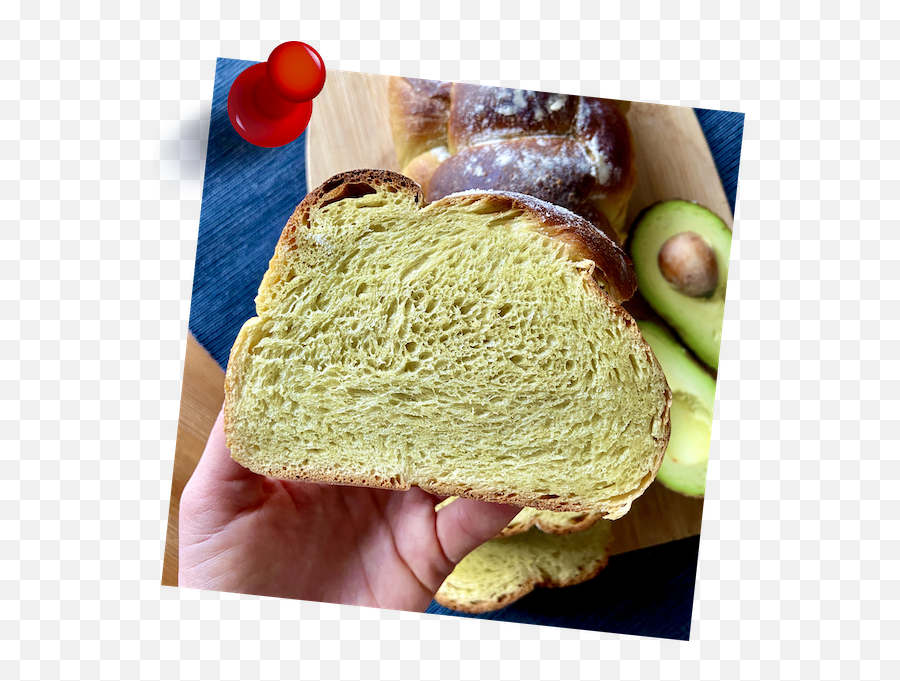 Sweet Avocado Brioche Sourdough Loaf - Avocado Sourdough Brioche Emoji,Grain Bread Pasta Emojis