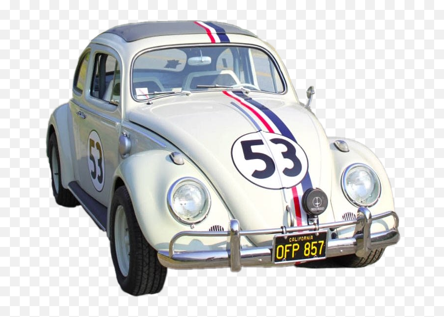 Herbie Lovebug Vw Beetle Sticker By Skinny Sweaty Man - Love Bug Herbie Meme Emoji,Punch Buggy Emoticon
