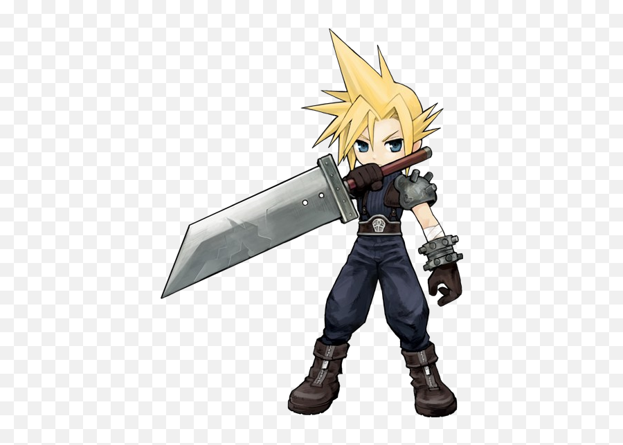 Buster Sword Final Fantasy Wiki Fandom - Cloud Strife Chibi Emoji,Japanese Emoji With A Sword