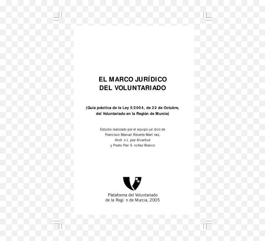 Pdf El Marco Jurídico Del Voluntariado Francisco - Language Emoji,Motor Volunter Emotion