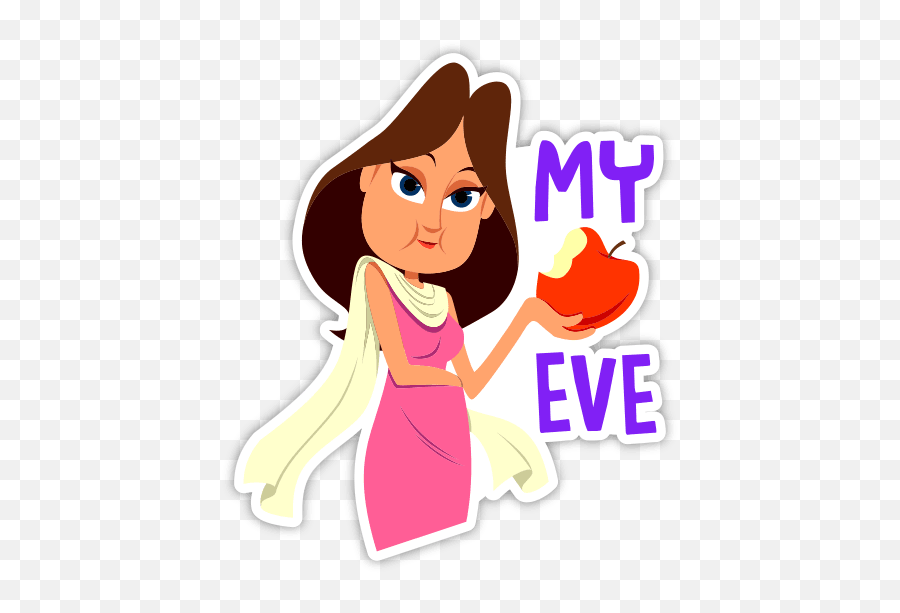 Couple Mushy Stickers - Fictional Character Emoji,Adam And Eve Emoji