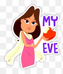 Couple Mushy Stickers - Fictional Character Emoji,Adam And Eve Emoji