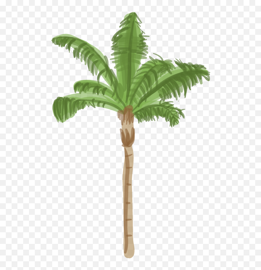 L - Queen Palm Drawing Emoji,What Do Three Palm Tree Emojis