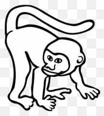 Thumb Image - Monkey Png Black White Emoji,Thumbs Up Monkeys Emojis