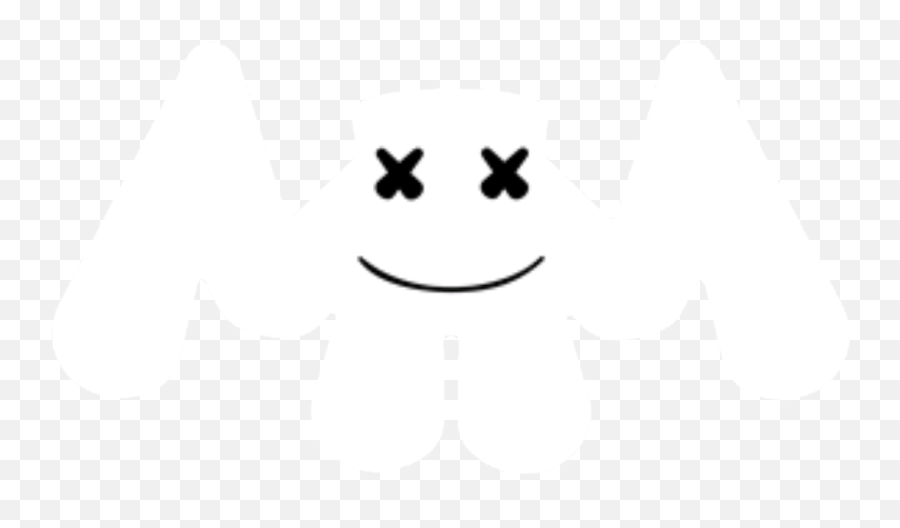 Dj Marshmello Logo Sticker - Marshmallow Dj Png Logo Emoji,Marshmello Emoji