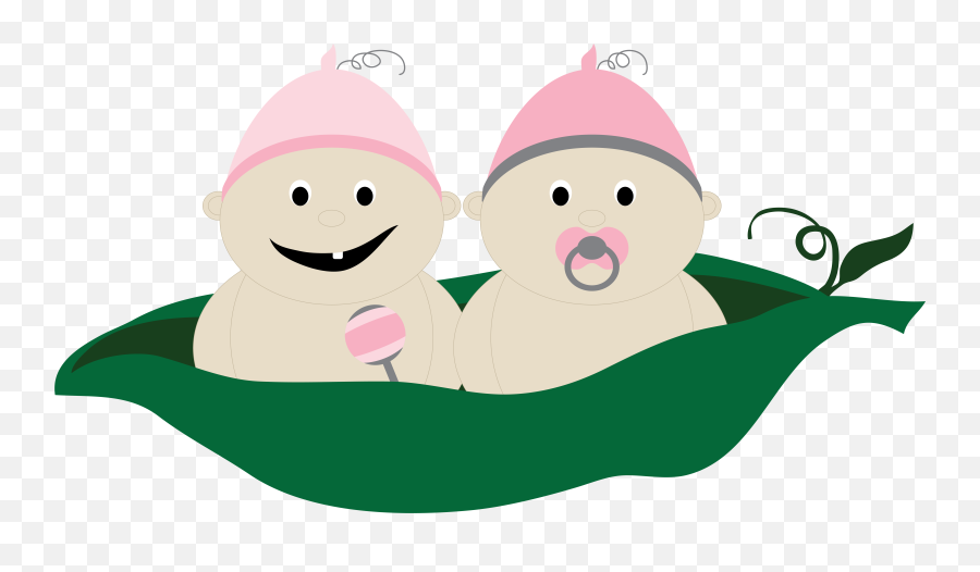 Babies Are Sitting In A Pod Peas Free Image Download Emoji,Twin Baby Emoticon