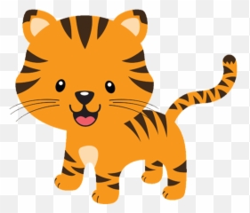Cartoon Baby Tiger Clipart - Clipartix Transparent Animal Clipart Emoji,Tigger Emoji