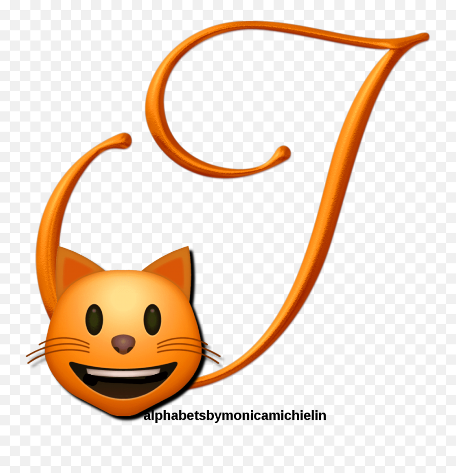 Monica Michielin Alphabets Cat Emoticon Emoji Alphabet Png,Cat Emoticon