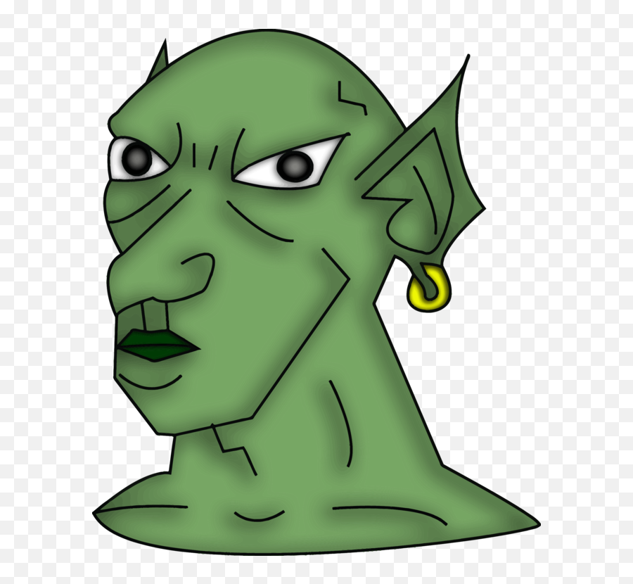 Goblin Orc Troll Monster Elf - Goblin Head Png Emoji,Goblin Emoji