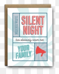 Christmas Greeting Cards - Horizontal Emoji,Emoji Silent Night
