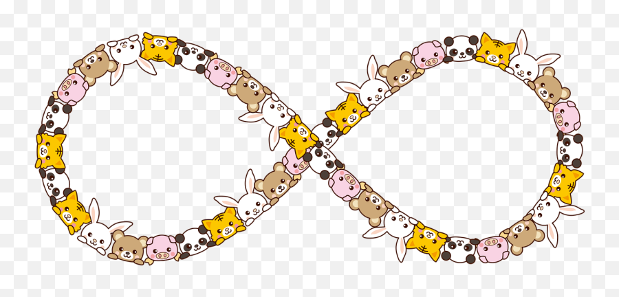 Animals Infinity Frame - Free Vector Graphic On Pixabay Dot Emoji,Sacred Geometry Emoji