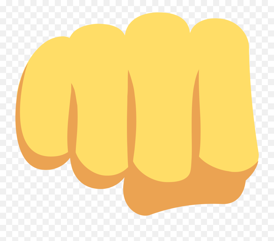 Fisted Hand Sign - Punch Emoji Black Background,Punch Emoticons