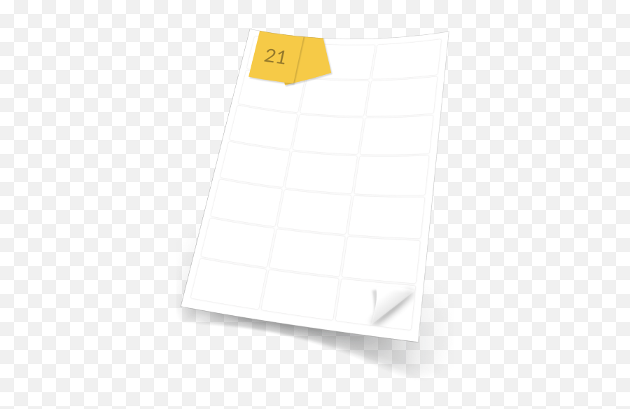 64 X 38mm Inkjet Or Laser 21 Per Sheet 20 Sheets Removable - Printer Emoji,X In Rectangle Emoji