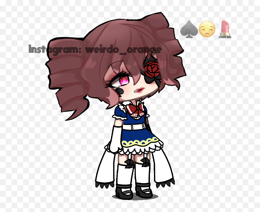 3 Emoji Oc Gacha Life Edit - Fictional Character,Weirdo Emoji