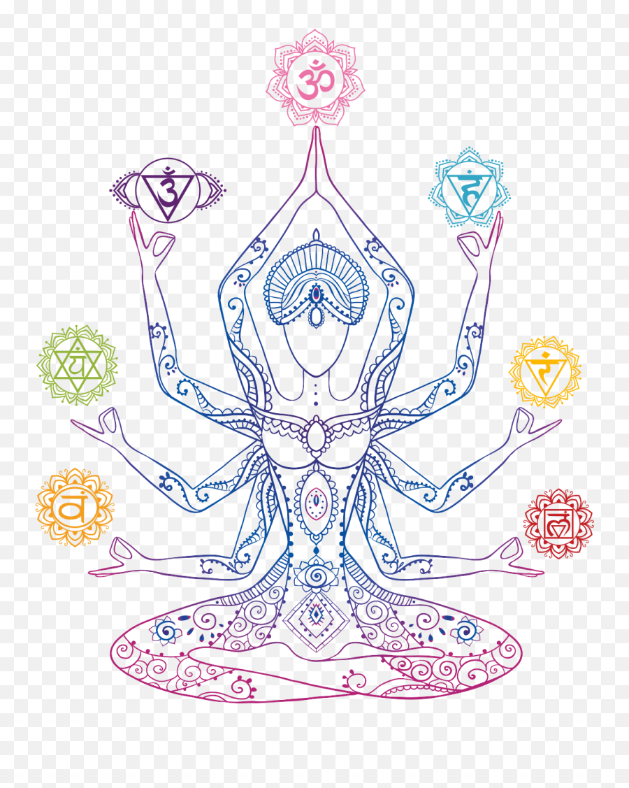 The Awakened State The Universe Is Inside Of You Yoga - Chakra Yoga Art Emoji,Emotions Of The 7 Chakras