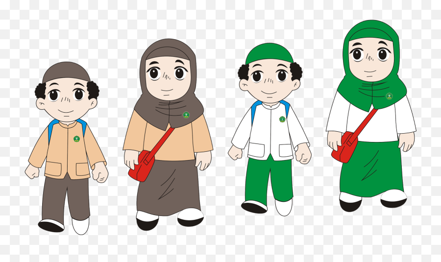 Gambar Sekolah Animasi Png - Nusagates Anak Sekolah Muslim Kartun Emoji,Emotion Lab Masquera