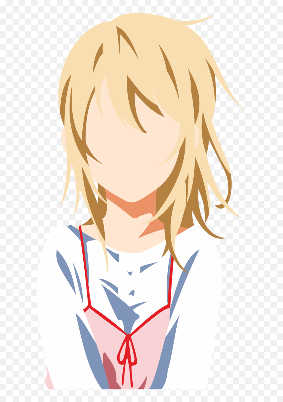 Kaori Miyazono - Hair Design Emoji,Anime Depressed Emotion Face