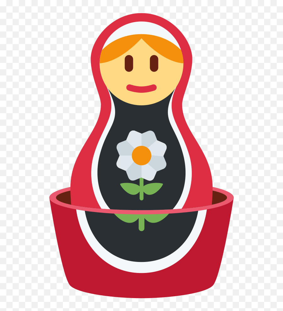 Nesting Dolls Emoji - Matroschka Emoji,Russian Flag Emoji