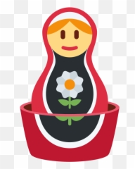 Nesting Dolls Emoji - Matroschka Emoji,Russian Flag Emoji