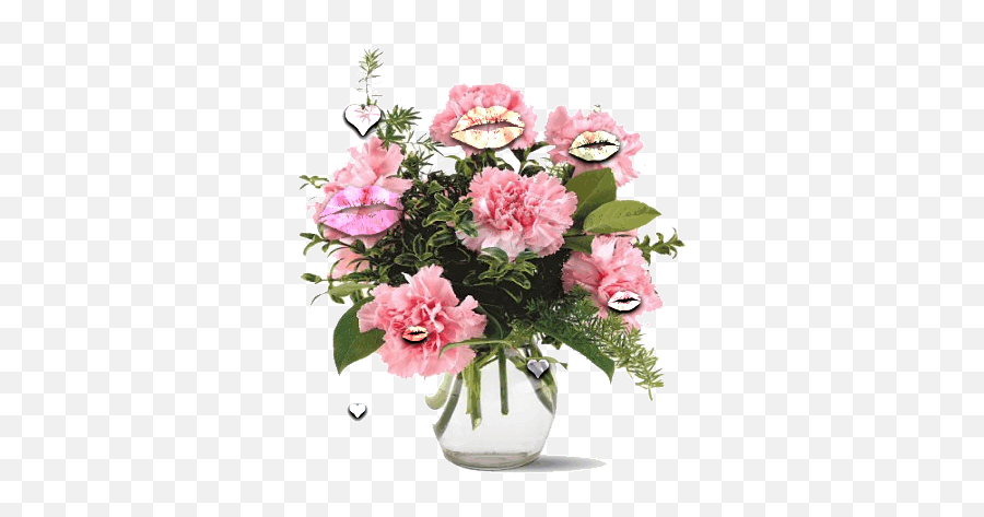 Flowers Gifs Beautiful Bouquets Blossoming Buds - Arrange Carnations In A Vase Emoji,Fast Bird Emoji Gif