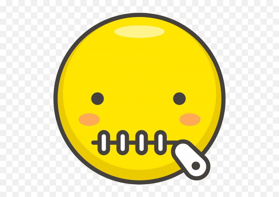 Zipper Mouth Face Emoji Clipart - Full Size Clipart Zipper Mouth Emoji,Open Mouth Emoji