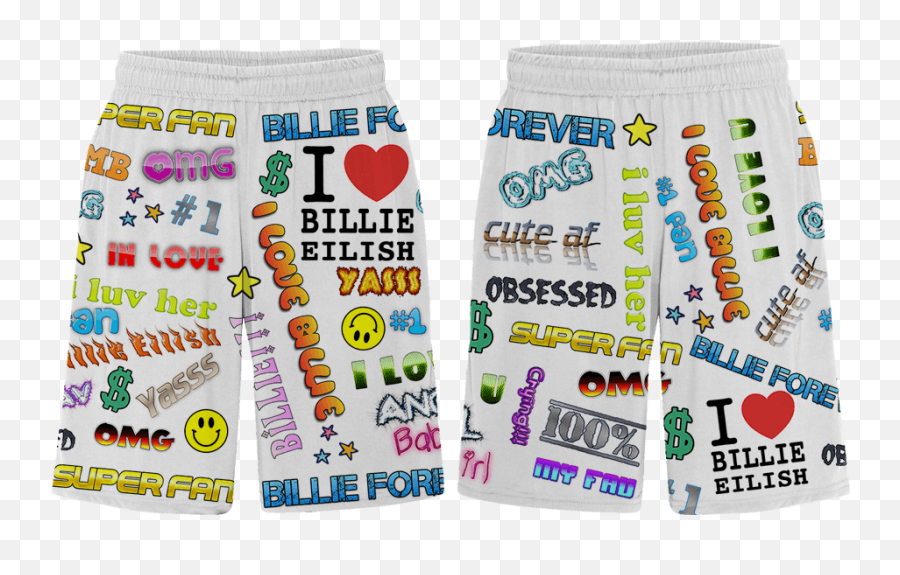 Billie Eilishu0027s Freaky City Clothing Capsule Gives You Her - Shorts Emoji,Boxer Emojis